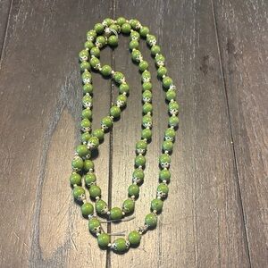 Elegant Green Beaded Necklace